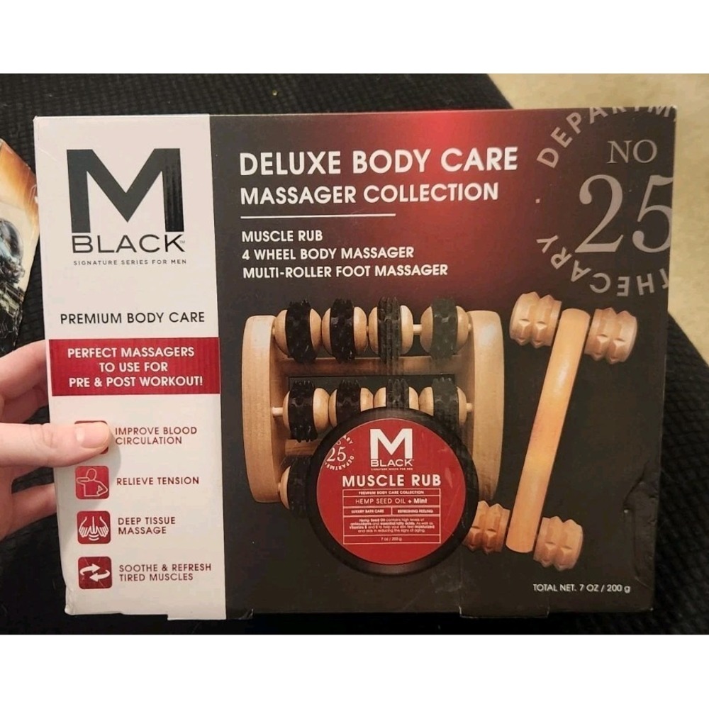 M Black‎ Deluxe Body Care Massager Collection + Muscle Rub